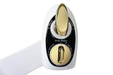 Bidet Toilet Seat Attachment by BOSS | Fresh Water Sprayer | Cleans Your Rear Better Than You Can | Dual Nozzle | Self Cleaning | Manual | Non Electric | BOLD White & Gold | 1 Year Warranty