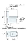 GALBA Small Toilet 24.5