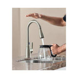 Moen 87350ESRS Haysfield Motion Sense One-Handle High Arc Pulldown Kitchen Faucet, Spot Resist Stainless