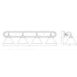 Design House 517714 Millbridge 4 Light Vanity Light, Oil Rubbed Bronze