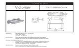 Delta Faucet 75050-RB Victorian Pivoting Toilet Paper Holder, SpotShield Venetian Bronze