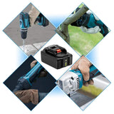 2Pack 6.0Ah 18V BL1860B Lithium-ion Replacement Battery with Indicator for Makita BL1860 BL1815 BL1830 BL1835 BL1840 BL1845 194205-3/194309-1 Tools