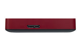 Toshiba Canvio Advance 3TB Portable External Hard Drive USB 3.0, Red (HDTC930XR3CA)