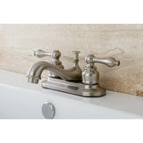 Kingston Brass KB608AL Restoration 4-Inch Centerset Lavatory Faucet, Brushed Nickel