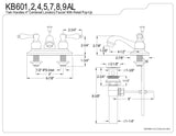 Kingston Brass KB608AL Restoration 4-Inch Centerset Lavatory Faucet, Brushed Nickel