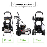 Plozara 3600PSI 212CC Gas Pressure Washer, 2.8GPM Gas Powered Power Washer