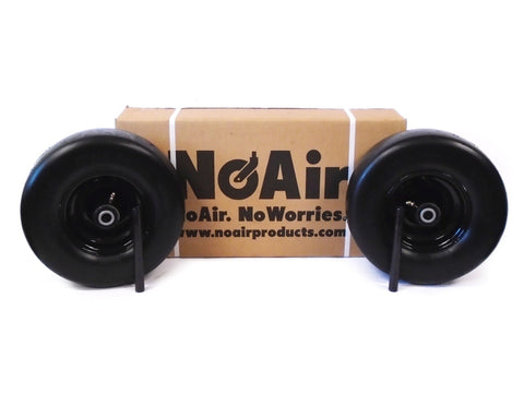 NoAir (2) Wright Flat Free Wheel Assemblies Stander ZK 13x6.50-6 Replace 72460028