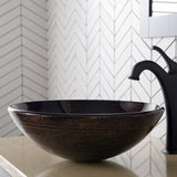 Kraus GV-580 Copper Illusion Glass Vessel Bathroom Sink