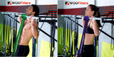 WODFitters Stretch Resistance Pull Up Assist Band with eGuide, 4 Band Set